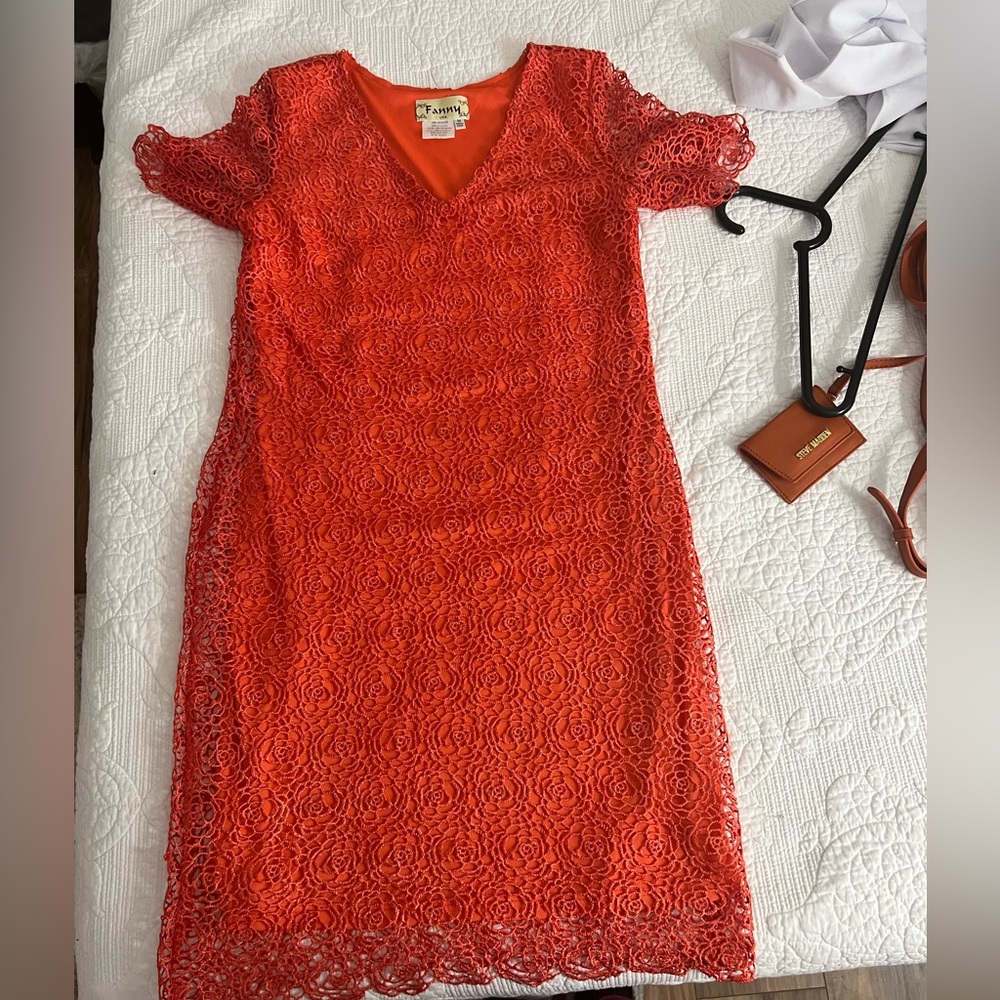 Medium Orange double layer dress